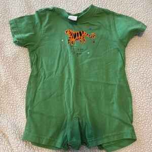GAP Green Baby Romper with Orange Tiger